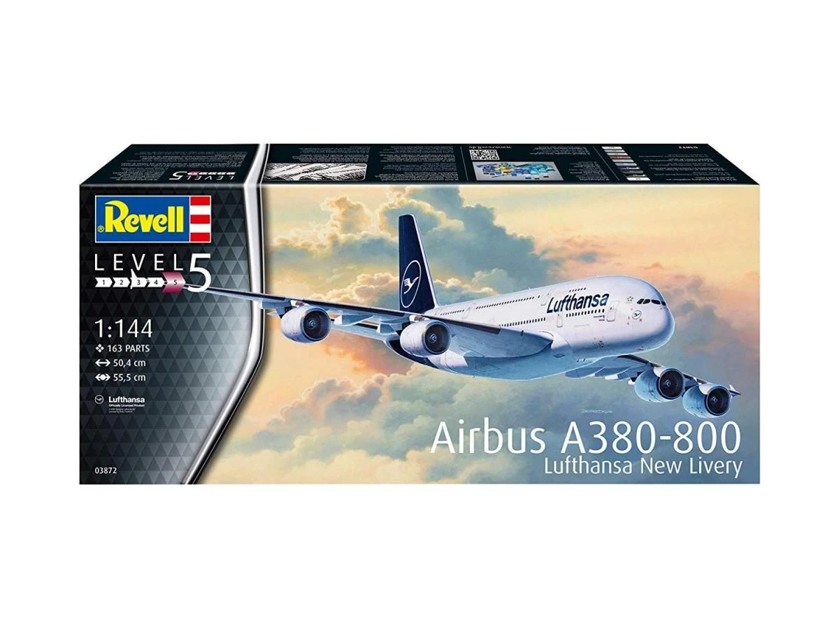 Revell – Airbus A380-800 Lufthansa New Livery, 1/144, 03872