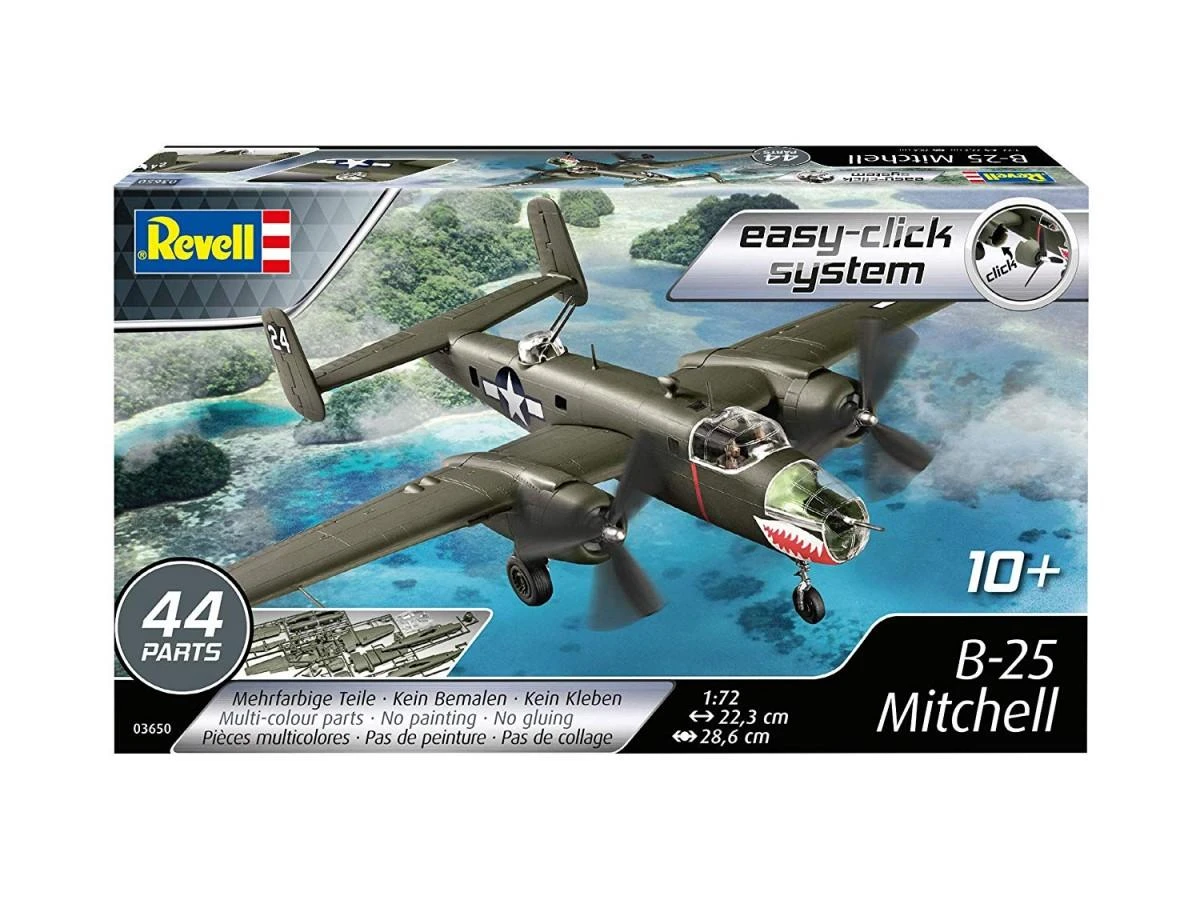 Revell – B-25 Mitchell (lengvas paspaudimas), 1/72 03650