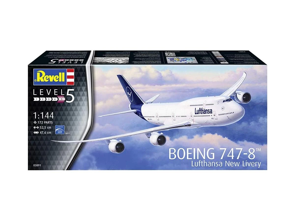 Revell – Boeing 747-8 Lufthansa „New Livery“, 1/144, 03891