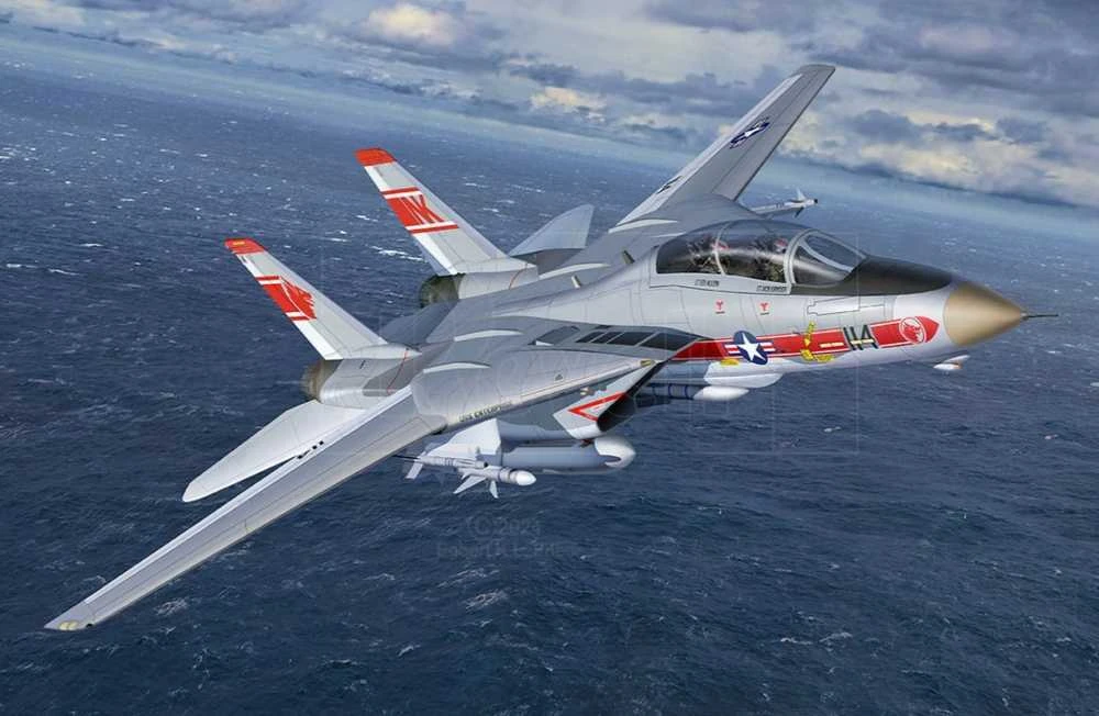 Revell Grumman F‑14A Tomcat dovanų rinkinys 1/144 su dažais ir klijais