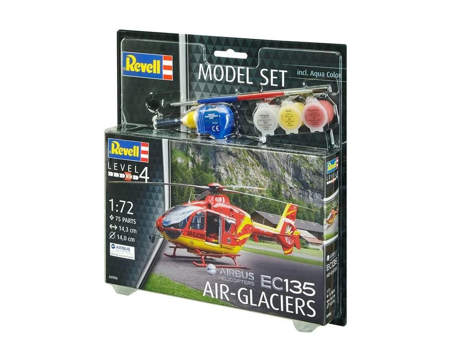Revell EC135 Air-Glaciers sraigtasparnis 1/72 – dovanų rinkinys