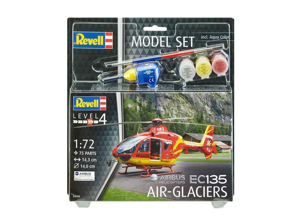 Revell EC135 Air-Glaciers sraigtasparnis 1/72 – dovanų rinkinys