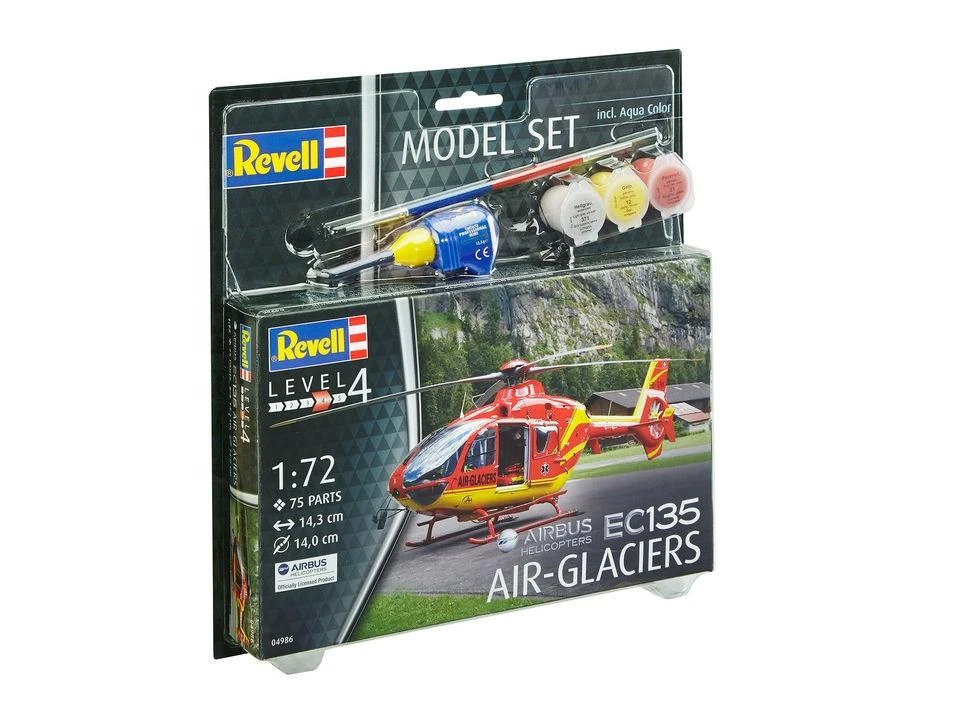 Revell EC135 Air-Glaciers sraigtasparnis 1/72 – dovanų rinkinys