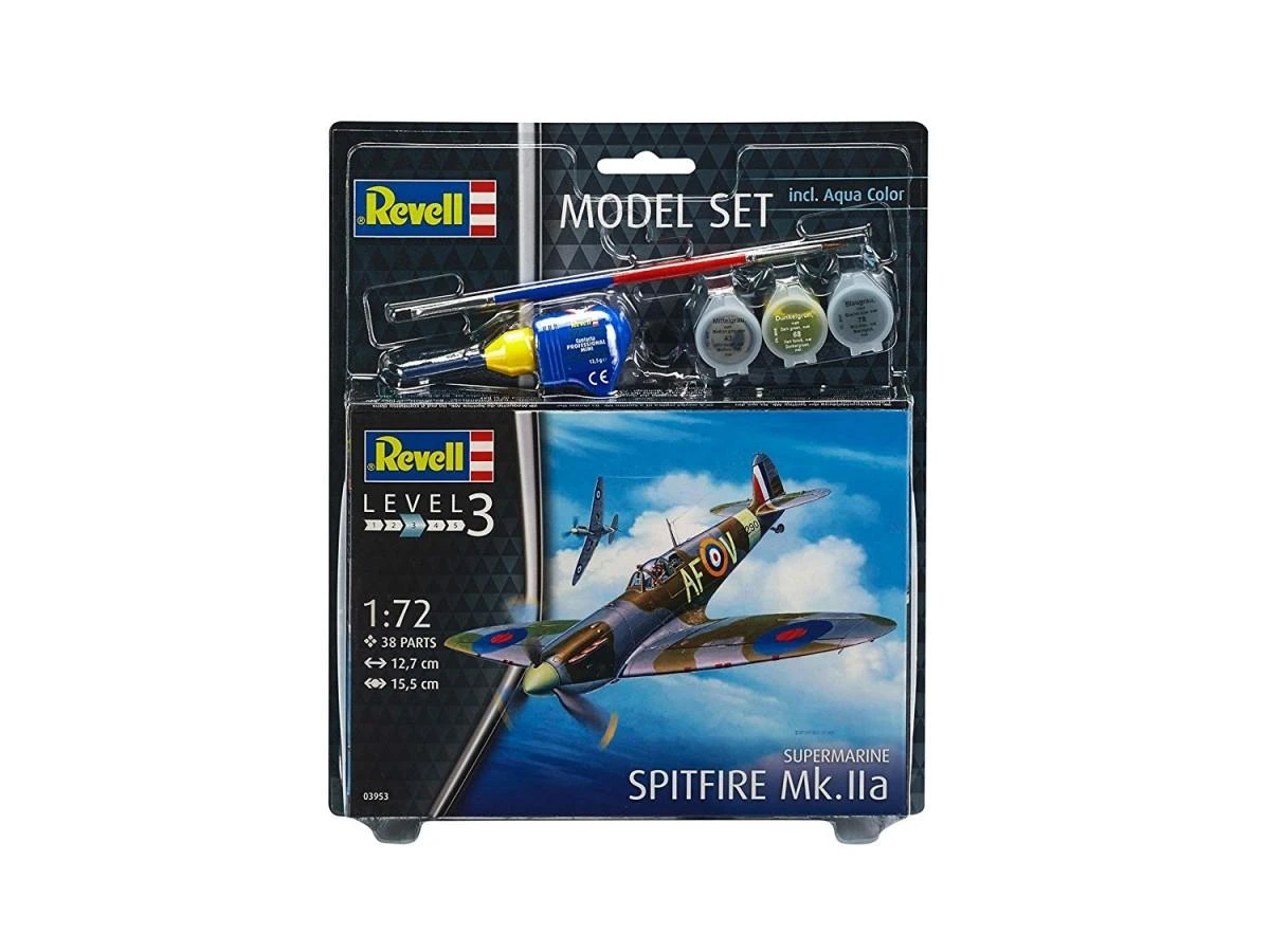 Revell - Spitfire Mk.IIa dovanų komplektas, 1/72, 63953