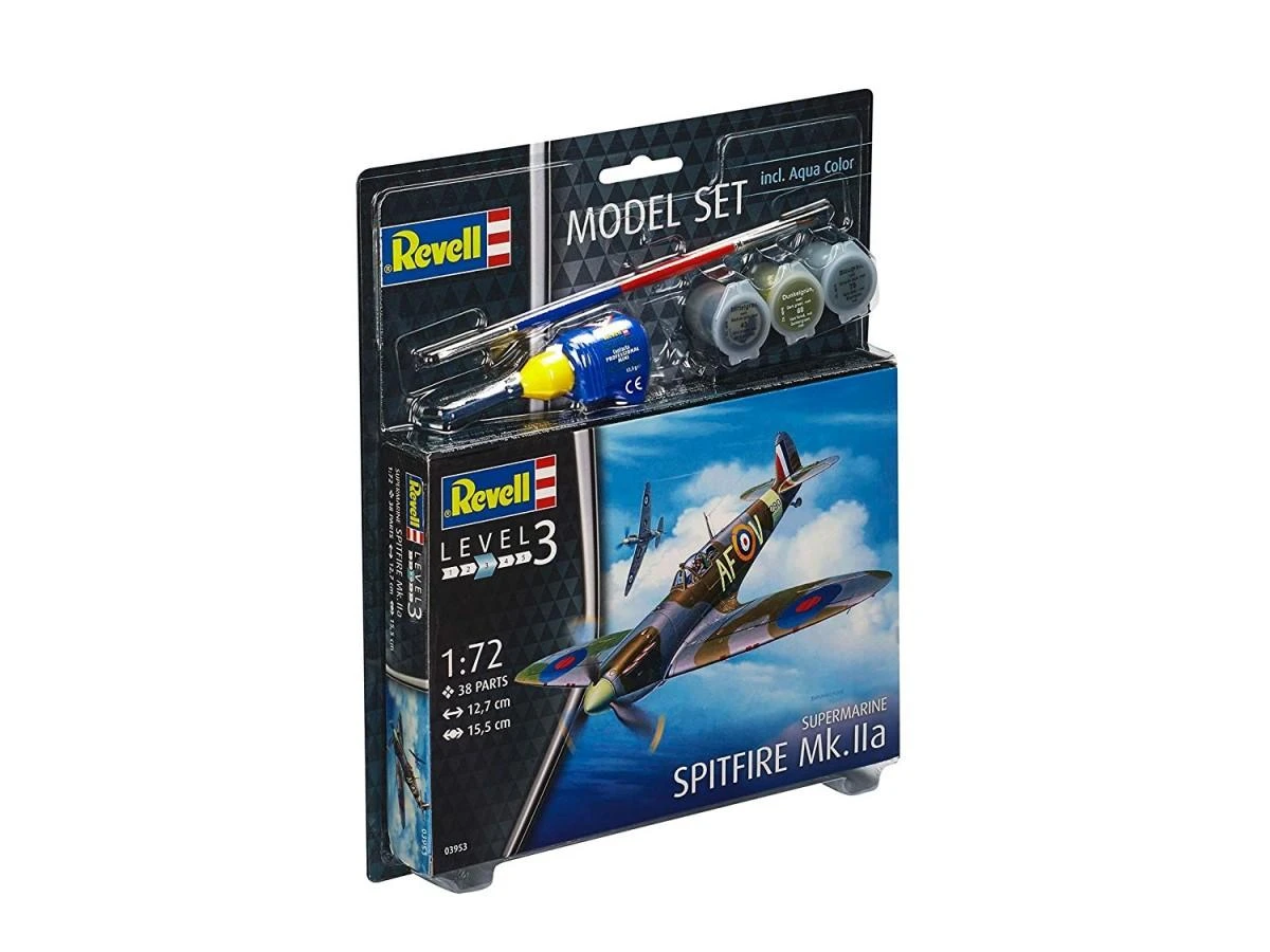 Revell - Spitfire Mk.IIa dovanų komplektas, 1/72, 63953