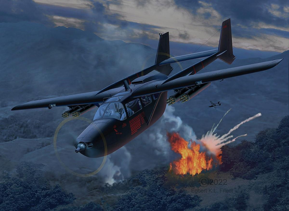 Lėktuvo Cessna O-2A Skymaster surenkamas modelis Revell 1/48 03819