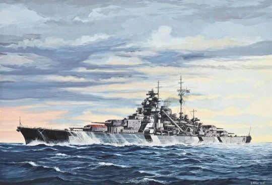 Revell – mūšio laivas Bismarkas, 1/700, 05098
