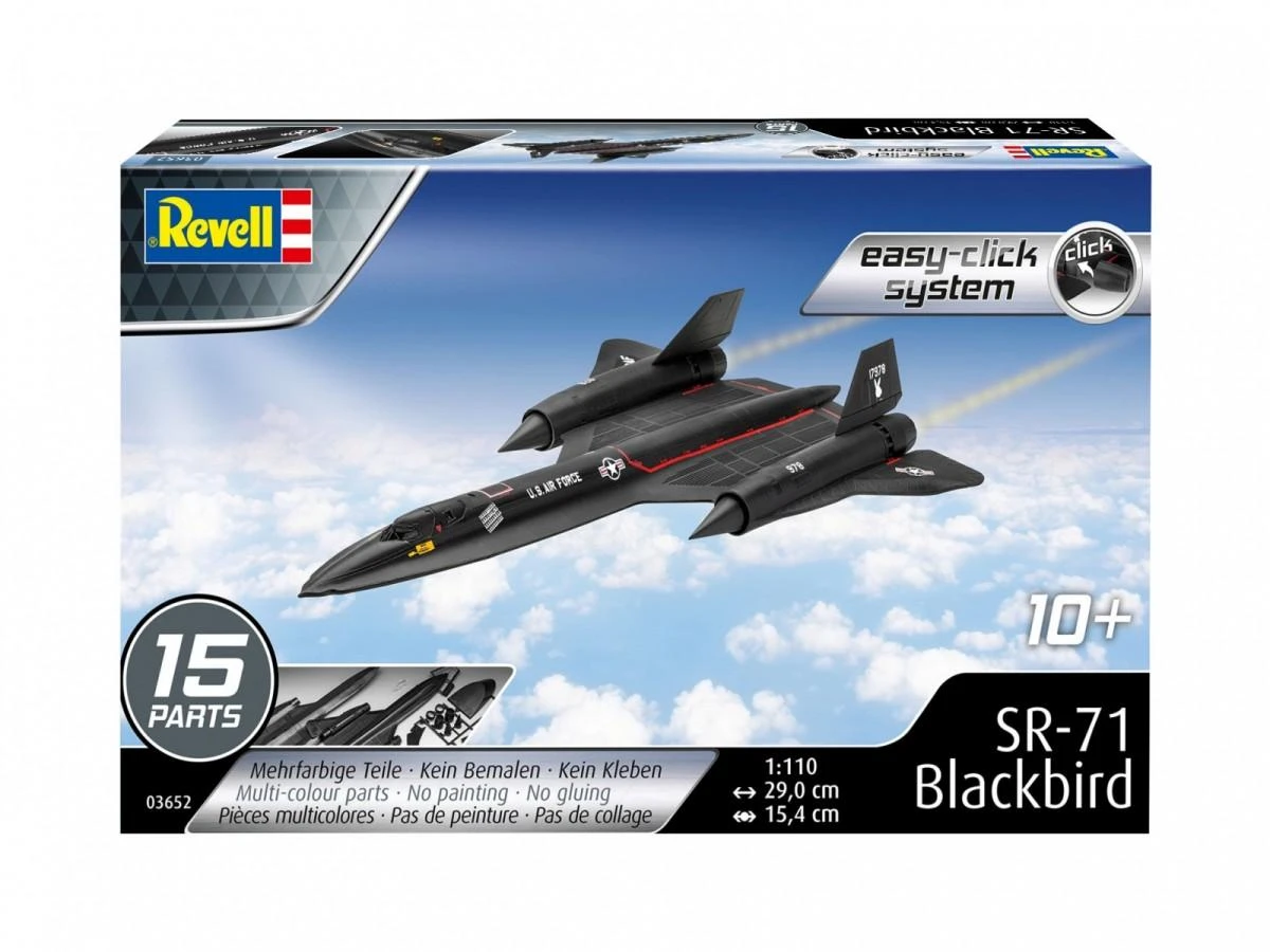 Revell – SR-71 Blackbird (lengvas paspaudimas), 1/110, 03652