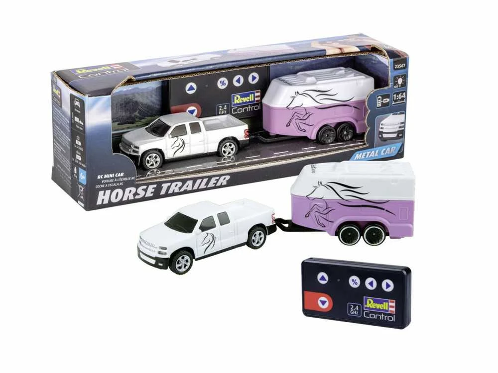 Revell REVELL mini RC automobilis su arklių priekaba, 23567