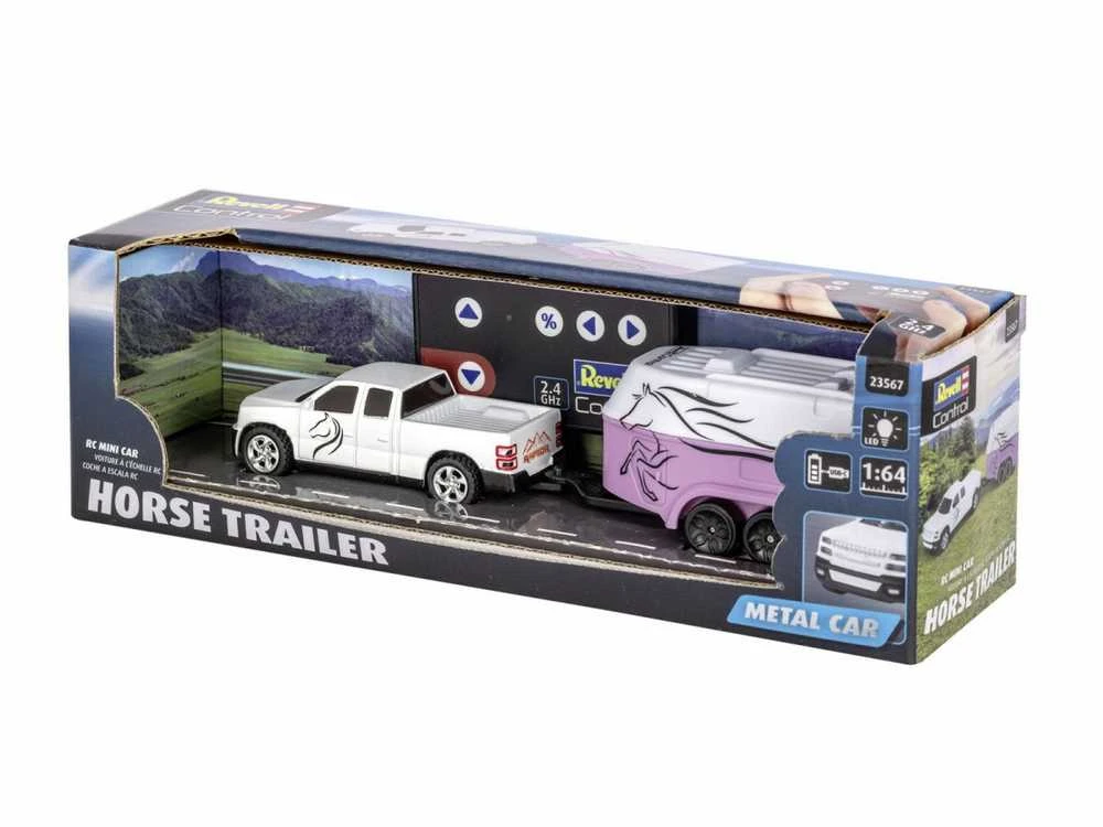 Revell REVELL mini RC automobilis su arklių priekaba, 23567