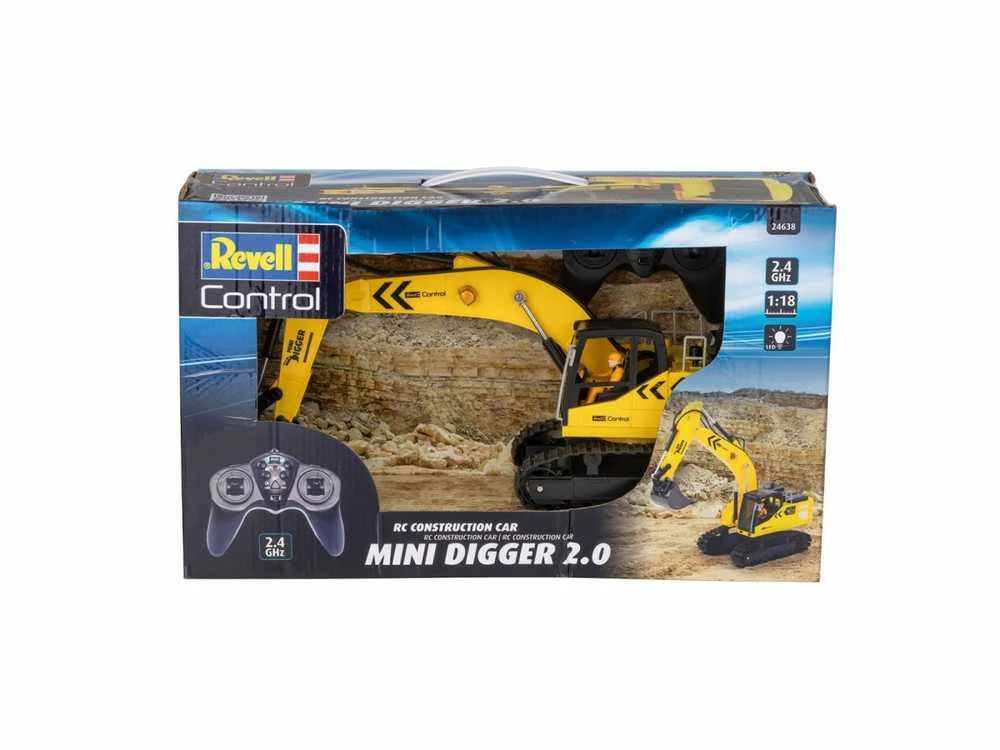 Revell RC ekskavatorius 1/18 su metaliniu kaušu, 2.4 GHz (24638)