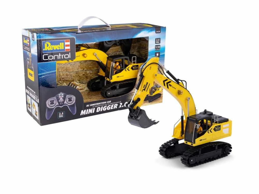 Revell RC ekskavatorius 1/18 su metaliniu kaušu, 2.4 GHz (24638)