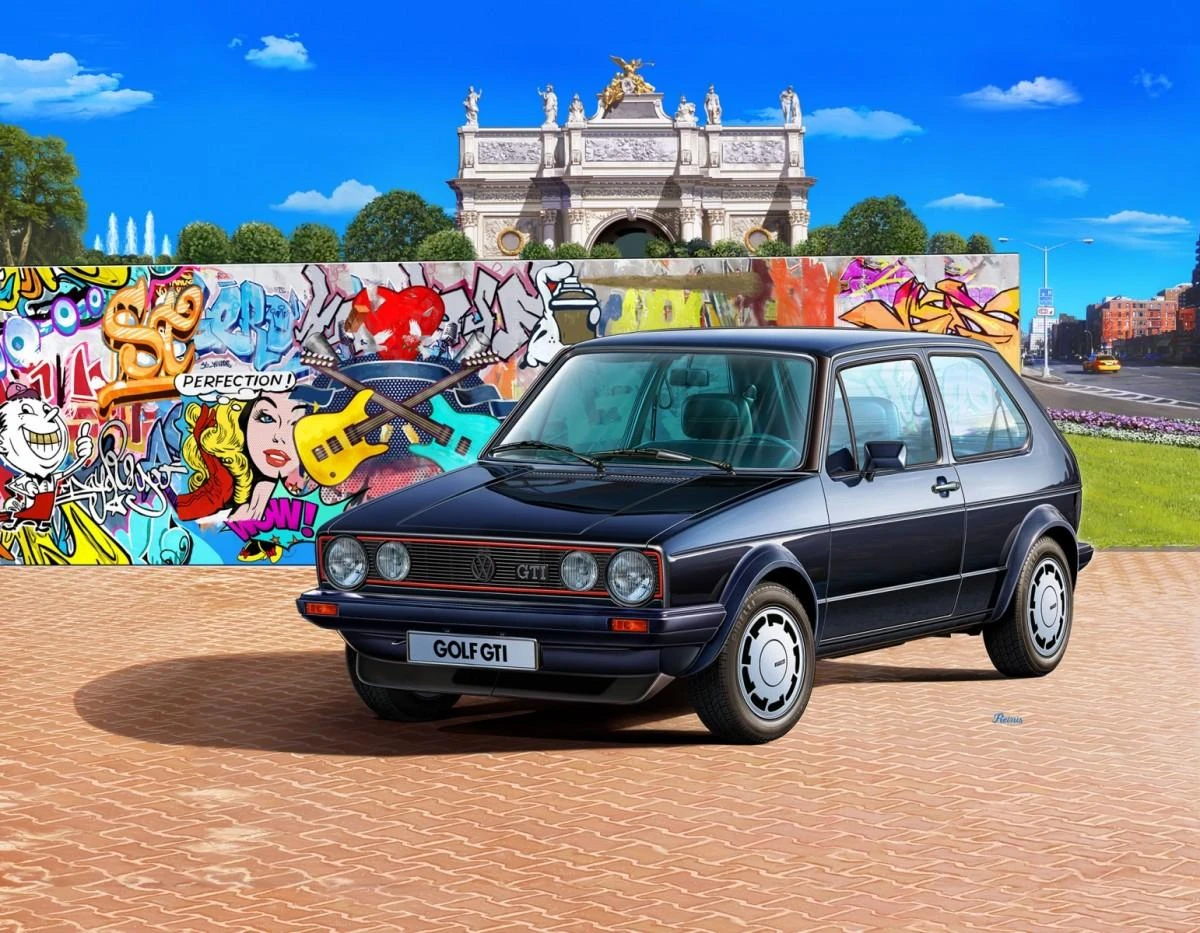 Revell - 35 Years VW Golf 1 GTI Pirelli dovanų komplektas, 1/24, 05694