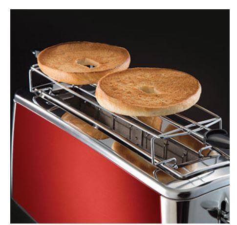 Skrudintuvas Russell Hobbs Luna Solar Raudona Long Slot (23250-56)