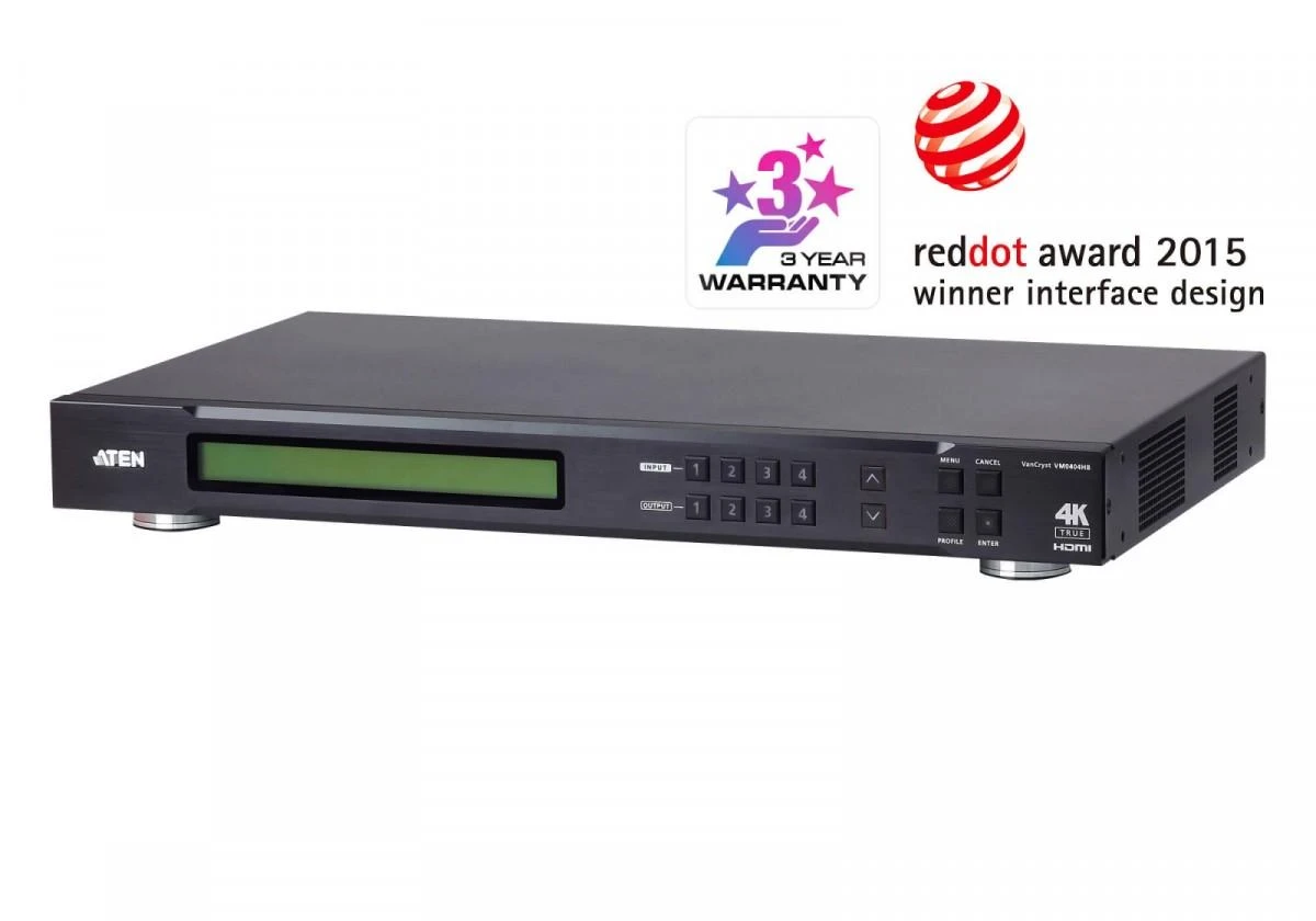 Aten VM0404HB HDMI matricos jungiklis su LCD ekranu