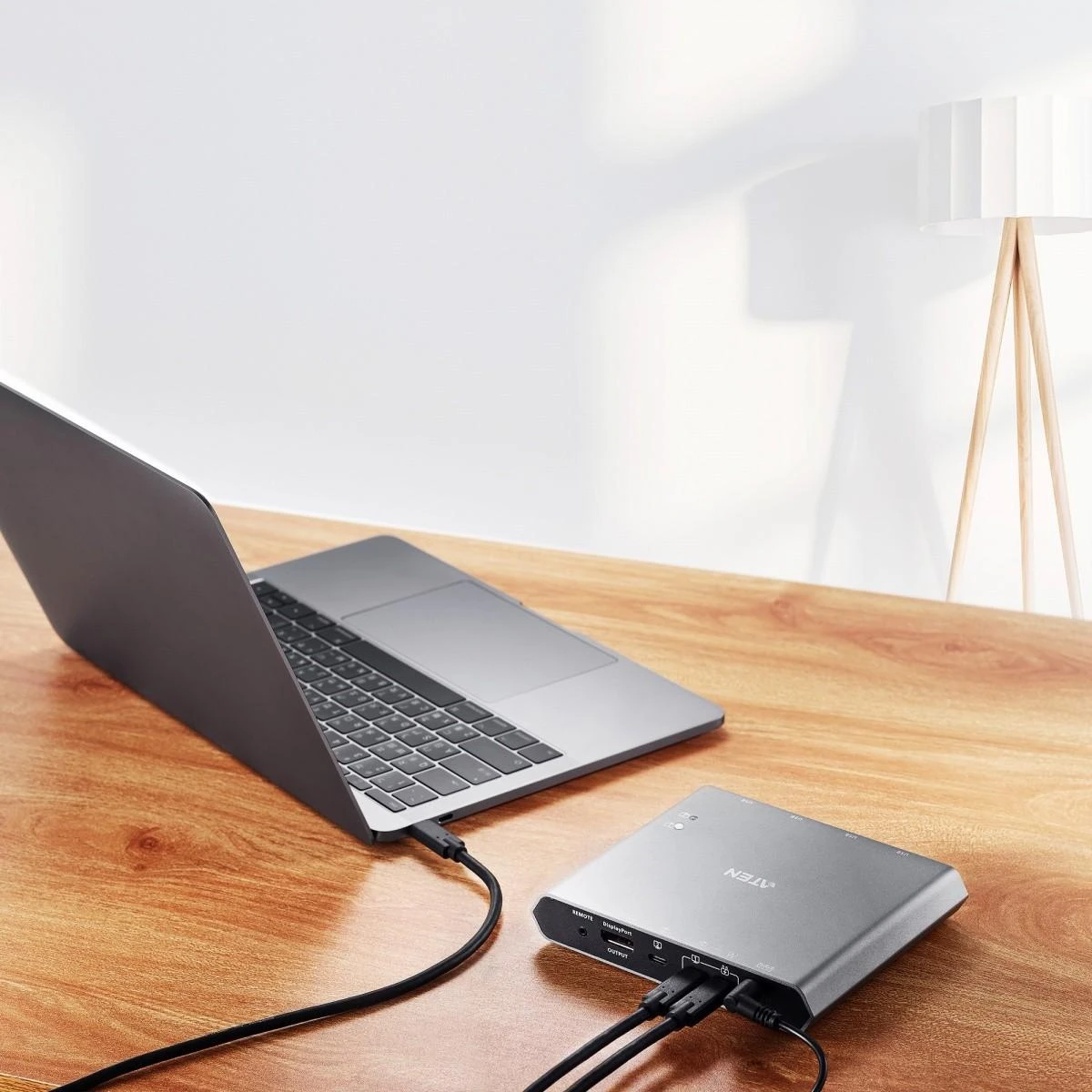 Aten | 2 prievadų 4K USB-C KVM doko jungiklis | US3311