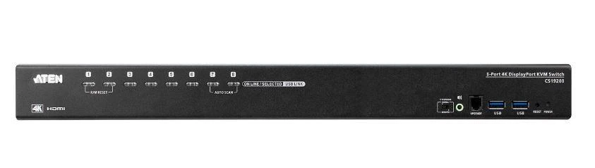 Aten | 8 prievadų USB 3.0 4K DisplayPort KVM komutatorius | CS19208
