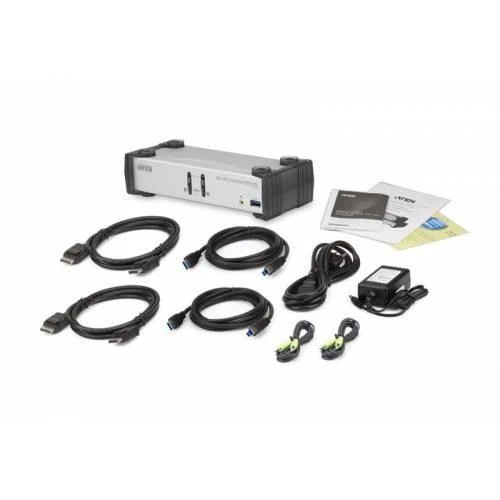 Aten CS1912 2 prievadų USB 3.0 DisplayPort KVMP™ jungiklis (Kabeliai pridedami) | Aten | 2 prievadų USB 3.0 DisplayPort KVMP jungiklis (pridedami kabeliai) | CS1912