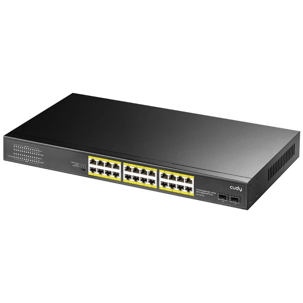 Šakotuvas Komutatorius - Cudy GS1028PS2 24-uostis Gigabit PoE Juodas
