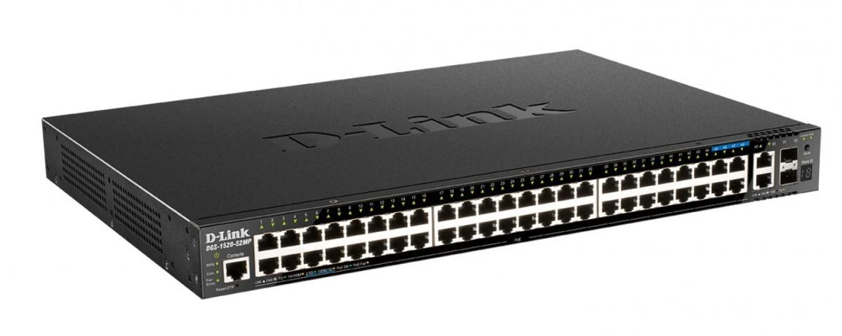 Šakotuvas D-link dgs-1520 jungiklis