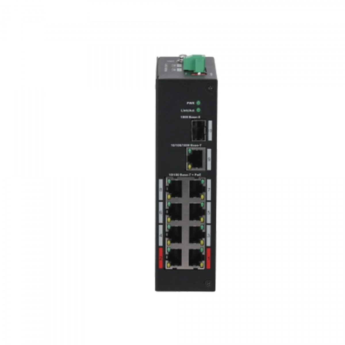 Šakotuvas PRAMONINIS SWITCH'AS POE PFS3110-8ET-96-V2 8 PRIEVADŲ SFP DAHUA