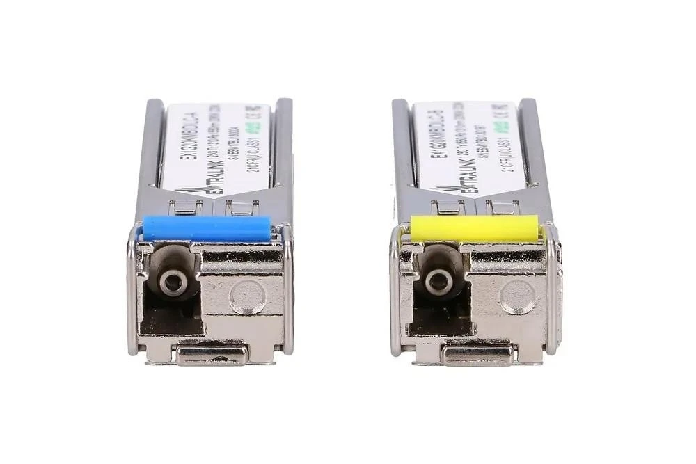 Šakotuvas Extralink SFP 1.25G | Modulis SFP WDM | 1,25Gbps, 1310/1550nm, single mode, 20km, LC, DOM, para