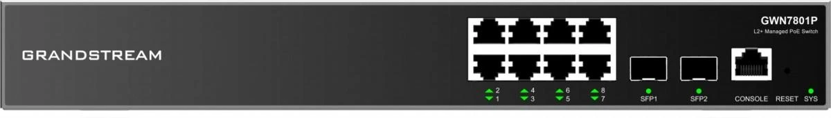 Šakotuvas Grandstream Switch ggwn7801p 8 porrt 10/100/1000 poe