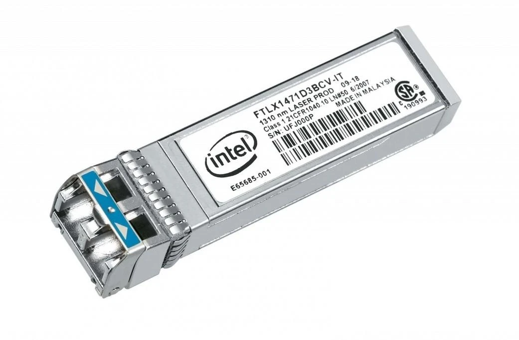 Intel E10GSFPLR, 10000 Mbit/s, 5A991, juodas, paleistas, 2009 m. 4 ketvirtis, SFP+LR