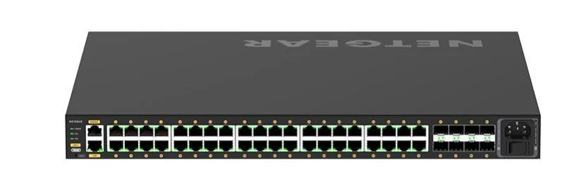 Šakotuvas NETGEAR AV Line M4250-40G8F-PoE+ 40x1G PoE+ 480W ir 8xSFP valdomas jungiklis