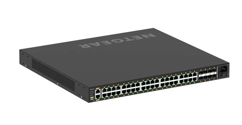 Šakotuvas NETGEAR AV Line M4250-40G8F-PoE+ 40x1G PoE+ 480W ir 8xSFP valdomas jungiklis