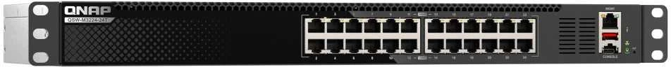 Šakotuvas QNAP QSW-M3224-24T jungiklis 24 prievadai 10GBASE-T lustas