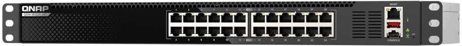 Šakotuvas QNAP QSW-M3224-24T jungiklis 24 prievadai 10GBASE-T lustas