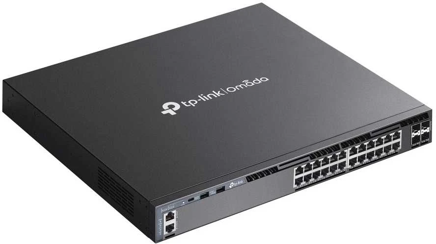 Šakotuvas TP-LINK SG6428X Omada 24-Port Gigabit sukraunamas L3 valdomas jungiklis su 4 10G lizdais | TP-LINK
