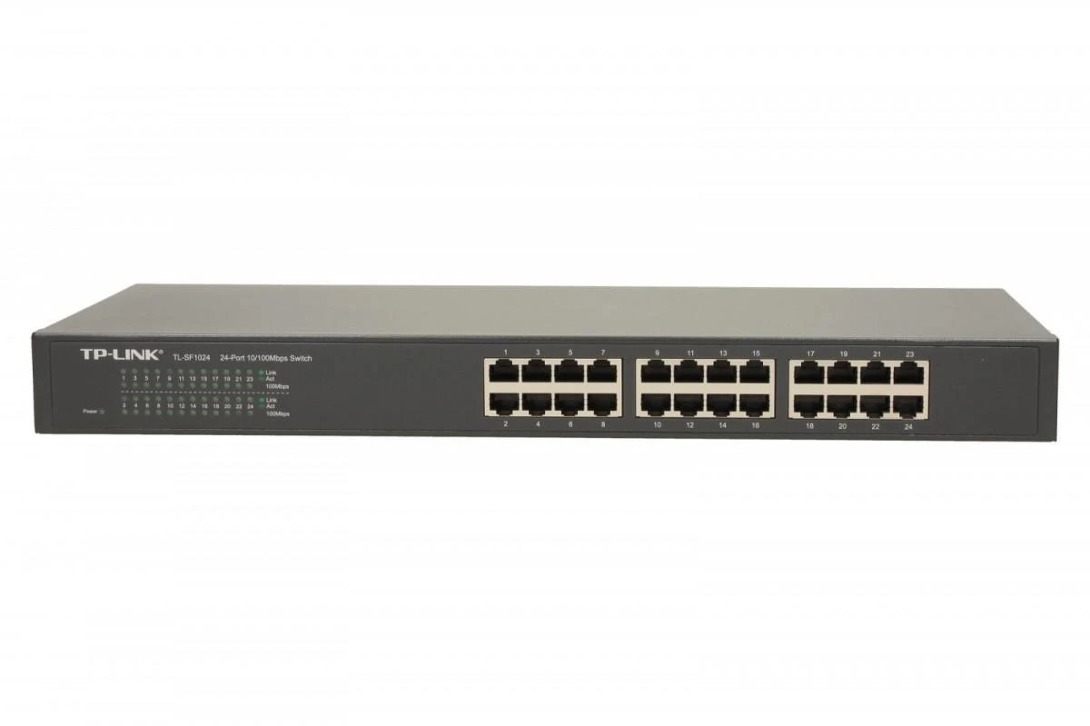 Šakotuvas Jungiklis TP-LINK TL-SF1024 19 colių stovas, 24x10/100Mbps