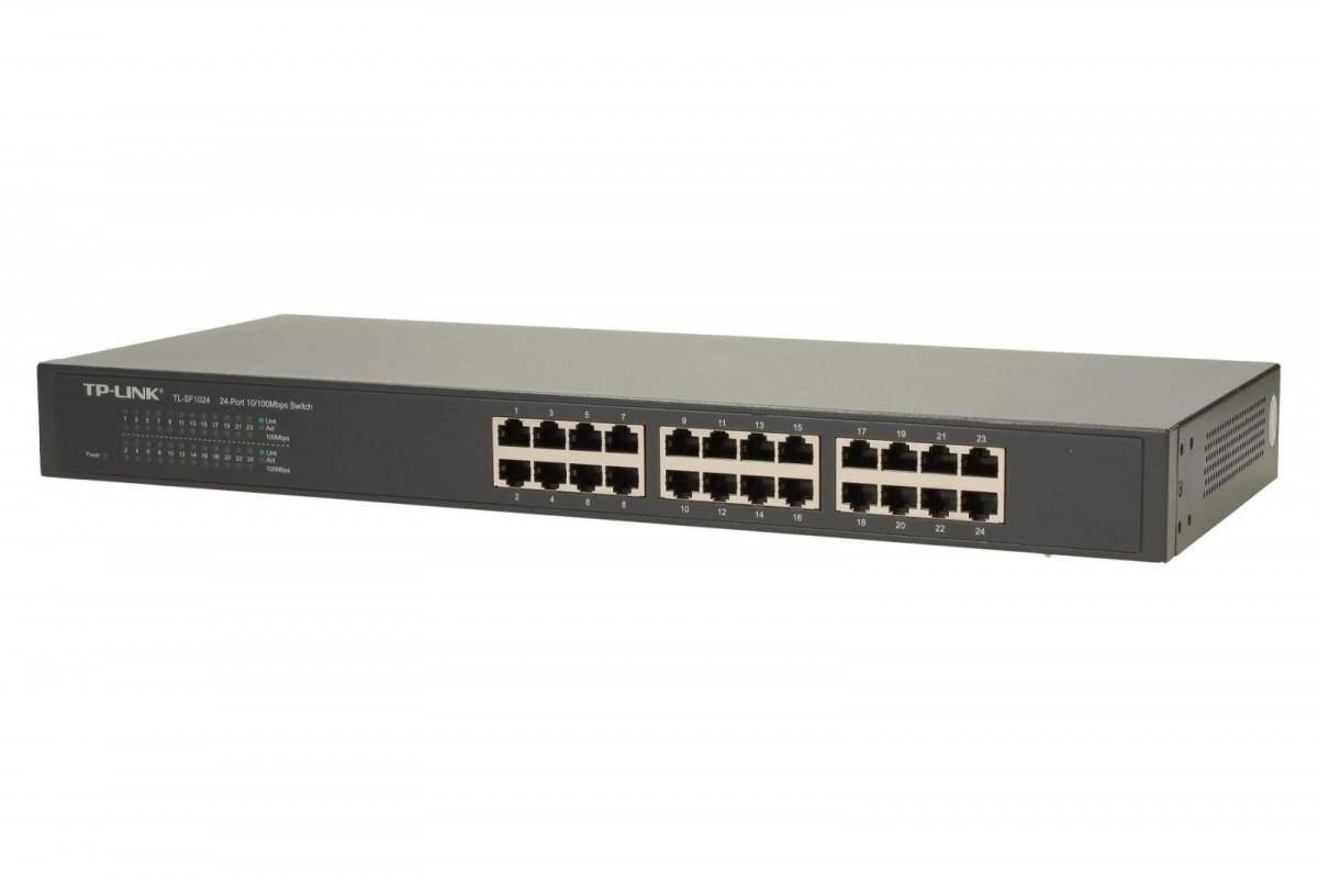 Šakotuvas Jungiklis TP-LINK TL-SF1024 19 colių stovas, 24x10/100Mbps