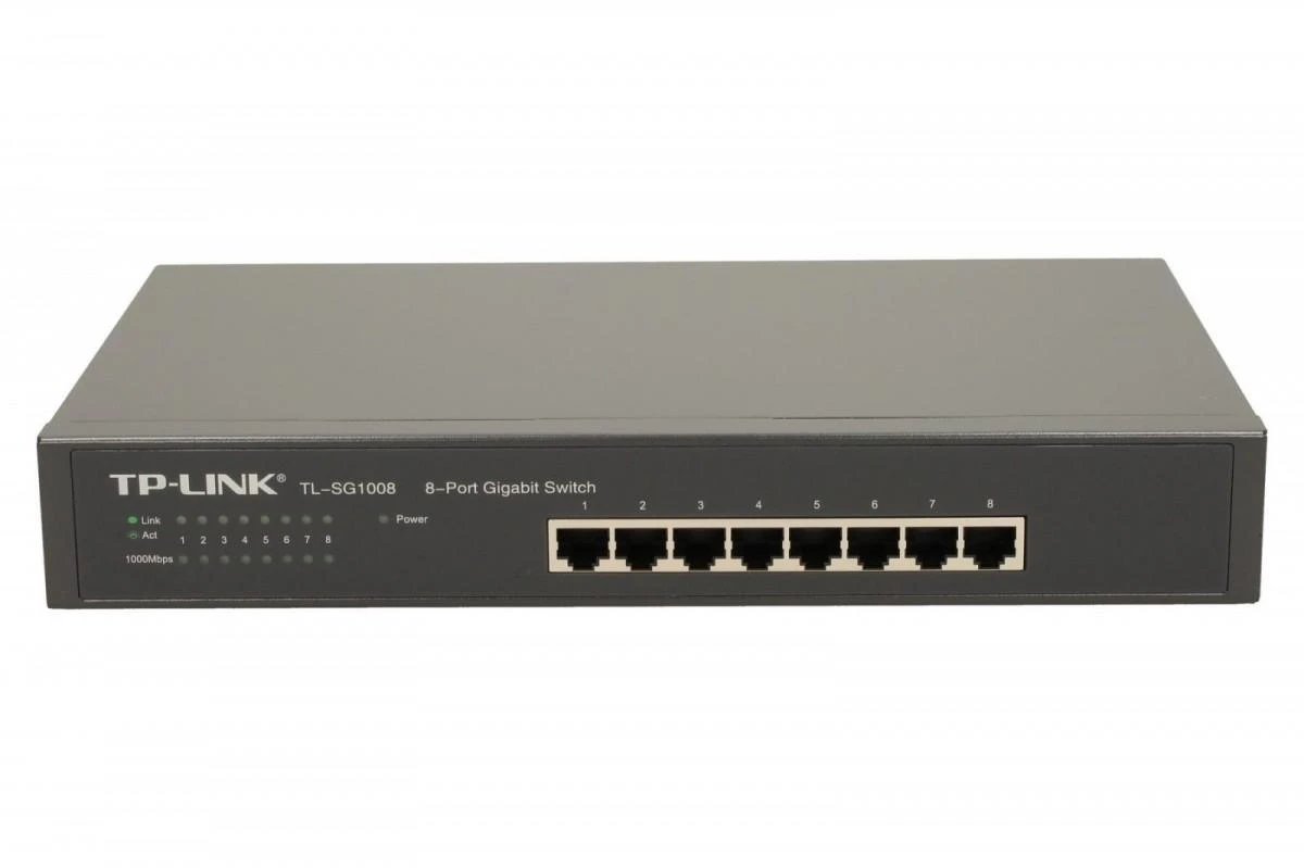 Šakotuvas TP-LINK | 8 prievadų Gigabit jungiklis | TL-SG1008 | Nevaldomas | Stalinis/montuojamas ant stovo