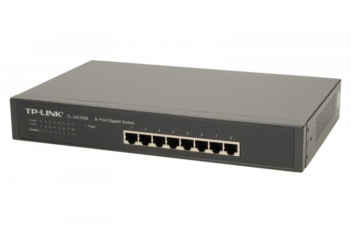 Šakotuvas TP-LINK | 8 prievadų Gigabit jungiklis | TL-SG1008 | Nevaldomas | Stalinis/montuojamas ant stovo