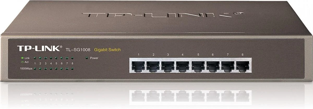Šakotuvas TP-LINK | 8 prievadų Gigabit jungiklis | TL-SG1008 | Nevaldomas | Stalinis/montuojamas ant stovo