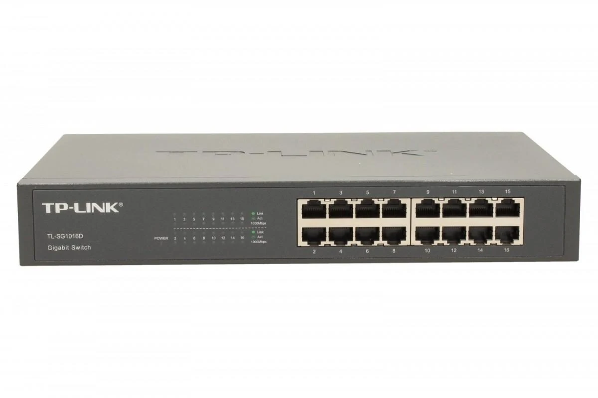 Šakotuvas TP-LINK 16 port Gigab. ECO-Switch 19in