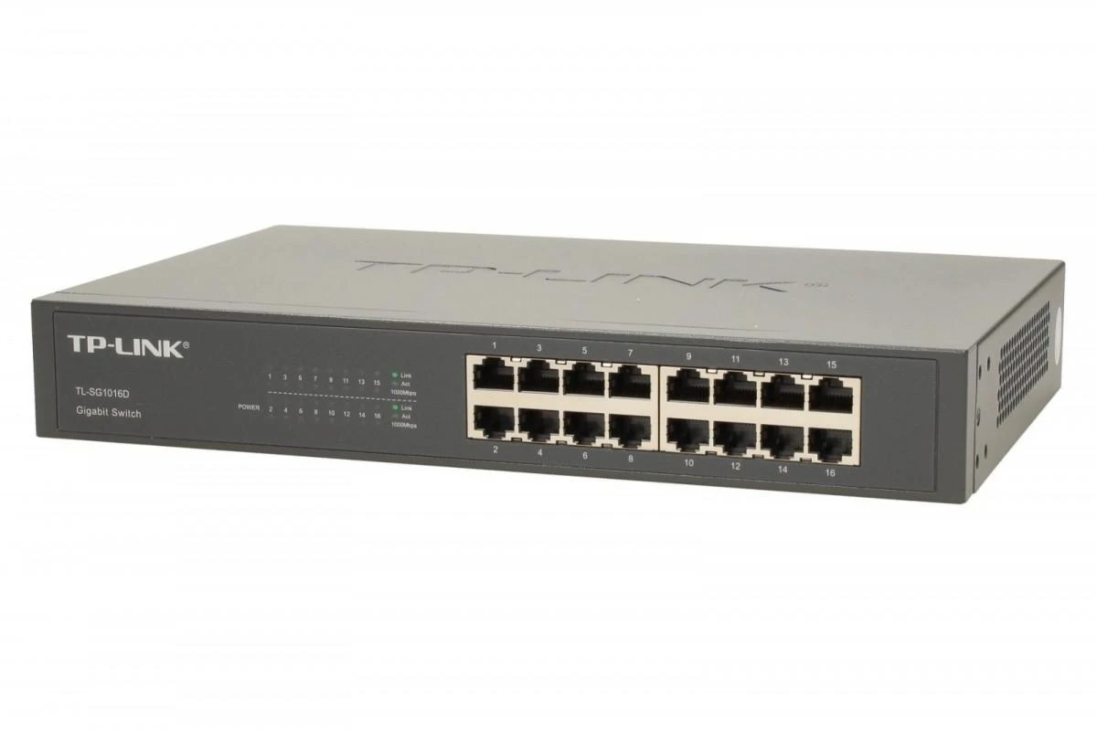 Šakotuvas TP-LINK 16 port Gigab. ECO-Switch 19in