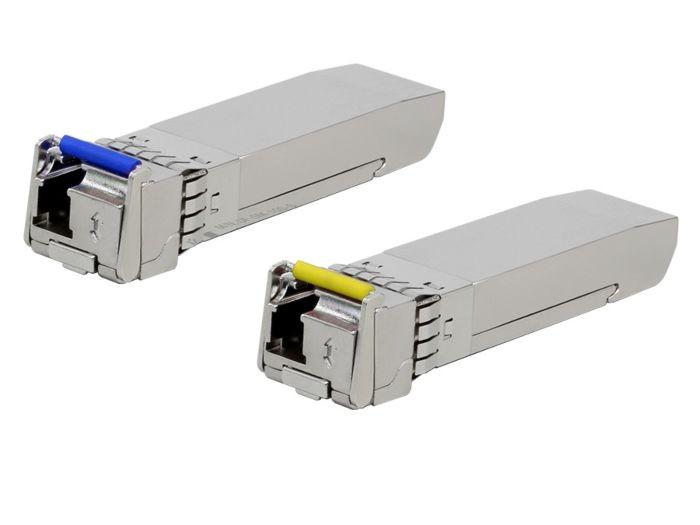 Maršrutizatorius UBIQUITI UF-SM-1G-S Ubiquiti UF-SM-1G-S 1.25Gbps SFP 1xLC (Single-Mode) 1310/1550nm BiDi 3km - Pair
