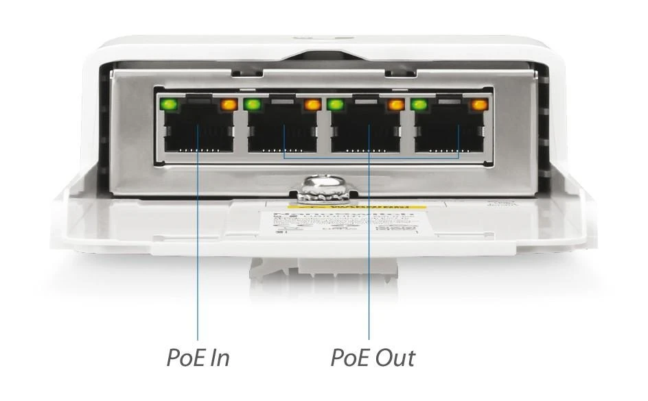 Switch PoE UBIQUITI N-SW (4x 10/100/1000Mbps)