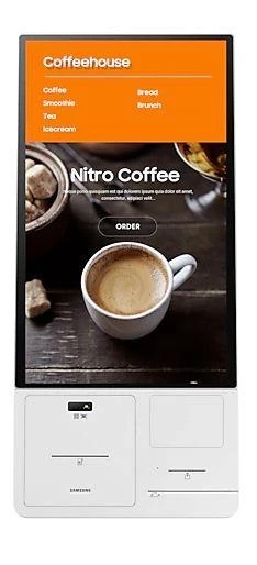Monitorius SAMSUNG KIOSK KM24A 24" SELF ORDERING DISPLAY FULLHD, 250 NITS, TOUCH