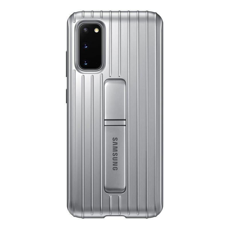Dėklas Samsung Galaxy S20+ Apsauginė Nugarėlė Sidabrinė