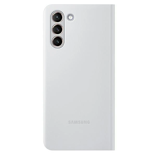 Dėklas NG996PJE Smart LED vaizdo dangtelis, skirtas Samsung Galaxy S21 Plus šviesiai pilkas (šviesiai pilkas)