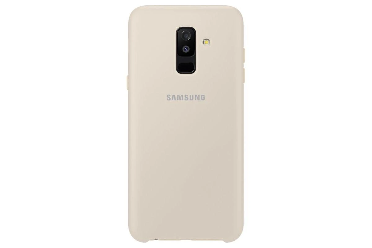 Samsung Galaxy A6+ (2018) dėklas Dual Layer (Auksinis) PA605CFE 