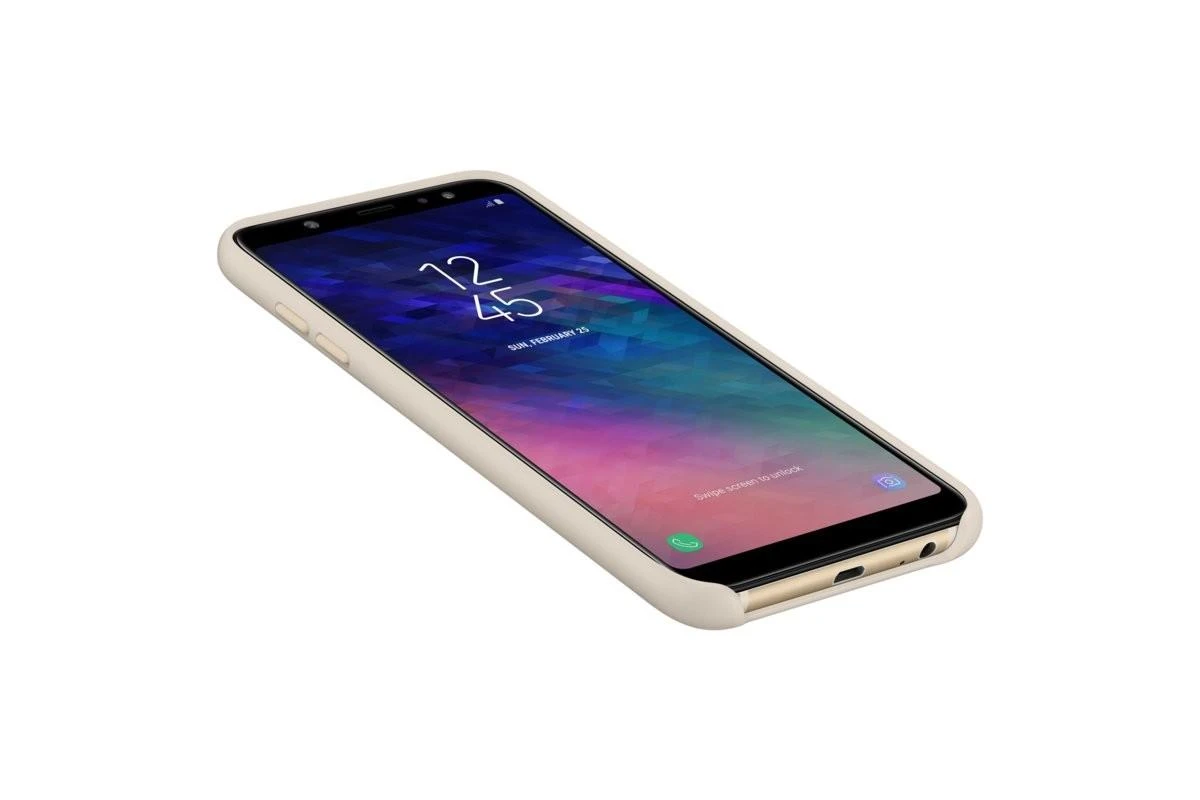 Samsung Galaxy A6+ (2018) dėklas Dual Layer (Auksinis) PA605CFE 