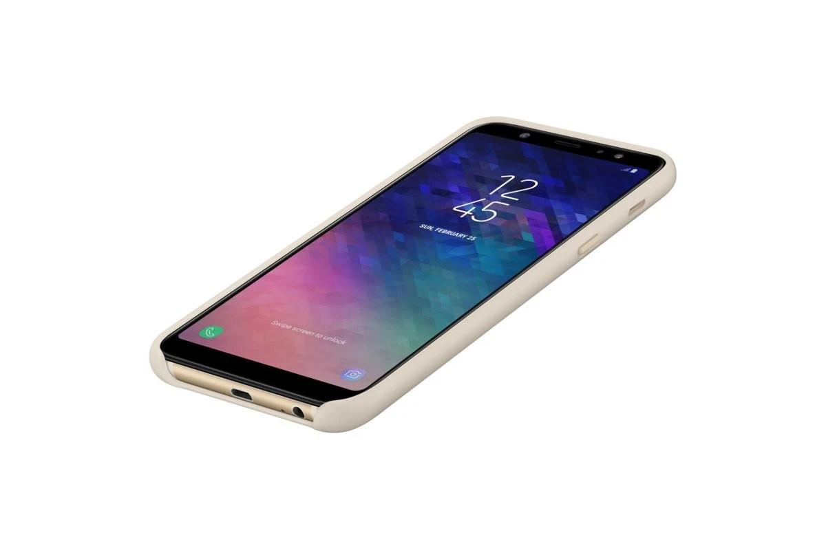 Samsung Galaxy A6+ (2018) dėklas Dual Layer (Auksinis) PA605CFE 