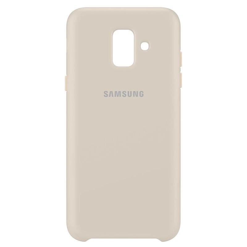 Samsung Galaxy A6 dėklas Dual Layer (Auksinis)