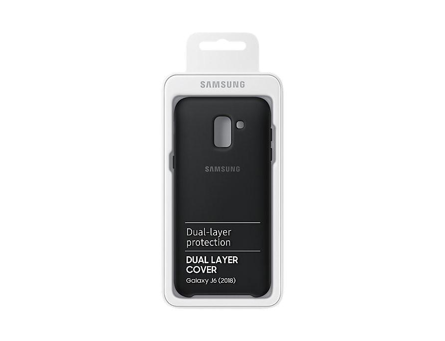 Galaxy J6 dviejų sluoksnių dėklas (Juodas)